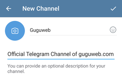 Create the Telegram channel